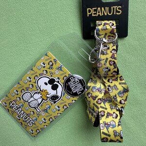 PEANUTS LANYARD w/COLLECTIBLE STICKER:NWT SNOOPY AND PALS